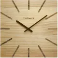 Produktbild: Holzwerk Wanduhr, Beige, Holz, Metall, Holz Optik, Quadratisch, 25x25x2 cm, CE, Dekoration, Uhren, Wanduhren