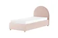 Produktbild: VIPACK - MOON Polsterbett 90x200cm mit Bettkasten, inkl Lattenrost, Bezug trendiger Boucle Stoff in Rosa