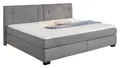 Produktbild: Jockenhöfer Gruppe Boxspringbett FAMILY, 240 x 200 cm, Hellgrau, Mikrofaser, mit Kaltschaumtopper, 7-Zonen-TTFK-Matratze