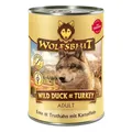 Produktbild: Wolfsblut Wild Duck & Turkey Hundenassfutter Adult getreidefrei 395 g Ente &