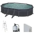 Produktbild: Gre Granada Ovale 610x375x132cm - Stahlwandpool