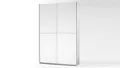 Produktbild: Schwebetürenschrank Fast weiß Garderobenschrank 125 cm