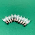 Produktbild: LED 10-55Volt Riffelkerzen Spitzkerzen Ersatz Lichterkette 10 Stück (191219)