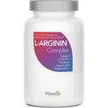 Produktbild: ARGININ COMPLEX, natürlicher Nährstoffkomplex, L-Arginin hochdosiert, für Durchblutung, Herz, Kreislauf und sexuelle Vitalität - Nahrungsergän...