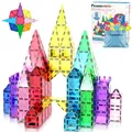 Produktbild: PicassoTiles Magnet-Bausteine ​​mit Auto-Basis, Aufbewahrungstasche mit Kordelzug, Reisetasche, Tragetasche, Magnet-Bausteine, Konstruktionsspielzeug, STEM-Lernset, Bildungsset 3+, PC61