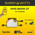 Produktbild: Hoymiles HMS-800W-2T Mikrowechselrichter**NEUE GENERATION** mit WiFi+Feldstecker