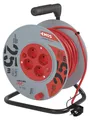 Produktbild: EMOS Kabeltrommel für Innen, 25 m mit 4 Steckdosen und Schalter, 1,5 mm Schuko, Indoor Trommel, Schutzklasse IP 20, 3680 W, P092251
