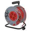Produktbild: EMOS - Kabeltrommel 25m mit Schalter - 4 Schuko-Steckdosen - 230 V, 16 A, 3680 W - hochwertige PVC-Isolierung - H05VV-F3G 1,5 mm2 - Überhitzungsschutz - IP20 für Innen
