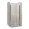 Produktbild: i-flair LIMA Duschtür 108x185 cm Nischentür Klarglas, Verstellbereich 108–112 cm – 6 mm ESG Sicherheitsglas, Nanobeschichtung, Hebe-Senkmechanismus - DTC