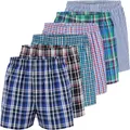 Produktbild: City Life 6er Pack Herren Boxershorts 100% Baumwolle - Atmungsaktive Webboxer, bequem & trocknergeeignet, S-4XL, Farbe:Mehrfarbig (Classic Multicolour 2), Grösse:4XL