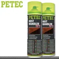 Produktbild: Petec 2x 500ml Rostwandler Spray Haus Auto Boot Metall Versiegelung Pflege Stahl