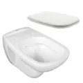 Produktbild: Duravit D-Code Wand-WC Tiefspüler 54 cm, Set inkl. WC-Sitz ohne Absenkautomatik