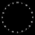 Produktbild: 🎯 ✅ UNICORN Bristle Zahlenring Number Ring Horizontal Metall für Dartboard
