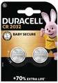 Produktbild: Duracell Knopfzelle CR2032 3V 2 St. 220 mAh Lithium Elektro 2032