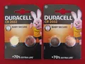 Produktbild: 4 x CR2032 CR 2032 Lithium 3,0V DURACELL Batterie Doppelblister MHD 2035