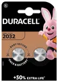 Produktbild: 2x CR2032 Lithium Knopfzelle 3V DURACELL Batterie DL2032 5004LC E-CR20320