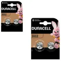 Produktbild: 2x Duracell Knopfzelle Lithium CR2032 DL2032 3V Batterien 2er Blister