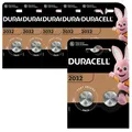 Produktbild: 6x Duracell Knopfzelle Lithium CR2032 DL2032 3V Batterien 2er Blister