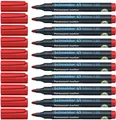 Produktbild: Schneider Maxx 130 Permanent-Marker mit Rundspitze (Strichstärke: 1-3 mm, nachfüllbar) 10er Packung rot