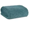 Produktbild: Wohndecke LISA, Design91, Sesseldecke Tagesdecke Sofadecke Überwurf Couchdecke Decke grün 200 cm x 220 cm