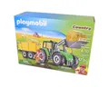 Produktbild: Playmobil® Playmobil Country Traktor mit Anhänger 9317 Spielbausteine, (9317), inkl. Rundballen