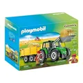 Produktbild: Playmobil 9317 Ländlicher Traktor Mit Anhänger Heuballen Farmer Set