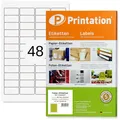 Produktbild: Folienetiketten 45,7 x 21,2 mm kristallklar transparent  1200 Aufkleber/Stick...