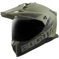 Produktbild: Bogotto FG-601 Duo Fiberglas Enduro Helm, grün matt, L - Grün