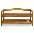 Produktbild: Casaria Schuhregal, mit 2 Ebenen 75x26x42cm FSC®-Zertifiziert Akazien Holz Bad Diele Flur