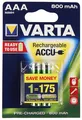 Produktbild: Varta Akku VARTA R2U Ni-MH AAA (Micro) 800mAh 1,2V / 2er Blister (56703 101 402)