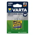 Produktbild: Varta Recharge Accu Power Batterien AAA 800 mAh 2 Stück im Blister (DECT Telefon
