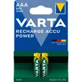 Produktbild: VARTA AAA NiMH Longlife Akku 800mAh 1.2V 2er Blister RECHARGE ACCU Power
