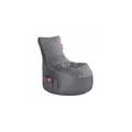 Produktbild: Gamewarez Gaming Sitzsack Classic - Kunstleder Granite Hurricane (Grau/Weiß)