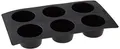 Produktbild: Lékué Muffin-Backform, Silikon, schwarz, 6 Mulden