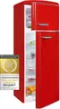 Produktbild: Exquisit Retrokühlschrank RKGC270-45-H-160E rot | Standgerät | 206 l Volumen | rot