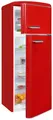 Produktbild: Exquisit Retro Kühl-Gefrierkombination RKGC270-45-H-160E rot | 206 l Nutzinhalt