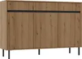 Produktbild: Selsey Osaka - Sideboard 3-türig mit drei Schubladen, Eichenholzoptik Evoke, 149 cm