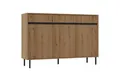 Produktbild: Selsey Sideboard OSAKA, Anrichte mit Riffelfronten und schwarzen Metallbeinen