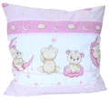 Produktbild: Baby Kinder Kissenbezug 80 x80 cm Kissenhülle Bezug für Kissen (Rosa)