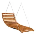 Produktbild: vidaXL Schaukelgestell, Bett-Schaukel Bugholz Massiv mit Teak-Finish 115x147x46 cm