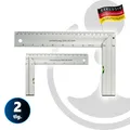 Produktbild: MASTERPROOF PROFESSIONAL Anschlagwinkel-Set 150 mm & 250 mm, 2-teilig, Aluminium