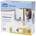 Produktbild: TORK Toilettenpapierhalter Elevation Xpress® H2 Mini Starter Pack 952100 inkl. 100 Tücher 952100