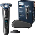 Produktbild: Philips SHAVER Series 7000 S7887/35 Elektrischer Nass- und Trockenrasierer, Rotationstrasierer, Chrom, SteelPrecision blades, LED, GroomTribe; Connects via Bluetooth, Ladend, Leistung