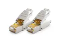 Produktbild: deleyCON deleyCON 2x CAT8 Netzwerkstecker RJ45 Geschirmt 40Gbit/s Stecker für Netzwerk-Adapter