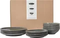 Produktbild: Broste Copenhagen NORDIC RAIN Geschirrset mittag für Vier 12tl