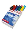 Produktbild: 10 x Edding 500 Permanent Marker Filzstift 2 - 7 mm Keilspitze, sortiert 