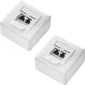 Produktbild: deleyCON 2x CAT 6 Universal Netzwerkdose - 2x RJ45 Port - Geschirmt - Aufputz oder Unterputz - 1 Gigabit Ethernet Netzwerk - EIA/TIA 568A&B - Weiß