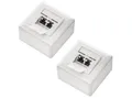 Produktbild: deleyCON deleyCON 2x CAT6 Netzwerkdose 2x RJ45 Port Geschirmt Aufputz Netzwerk-Adapter