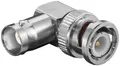 Produktbild: goobay BNC Winkelstecker auf Kupplung mit goldkontakten