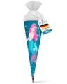 Produktbild: itenga Schultüte Meerjungfrau - 70cm rund - Einschulung Schulanfang - Zuckertüte für Mädchen
